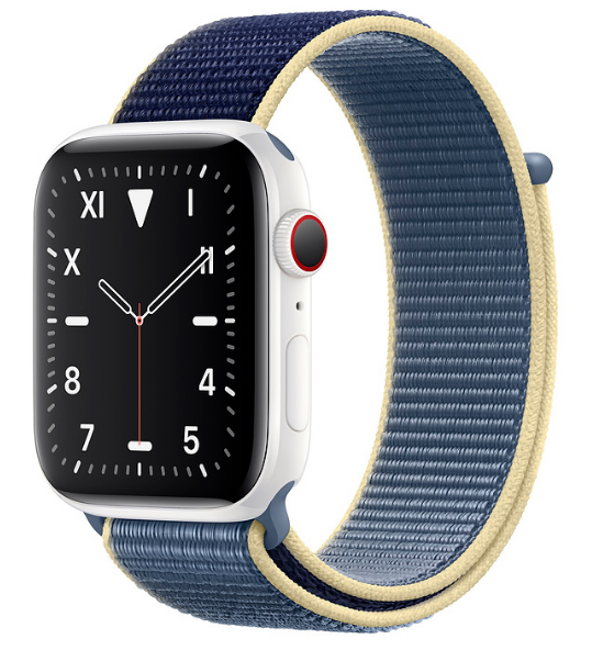 Apple Watch Edition Series 5 LTE 40mm White Ceramic Case with Alaskan Blue Sport Loop (MX5V2)